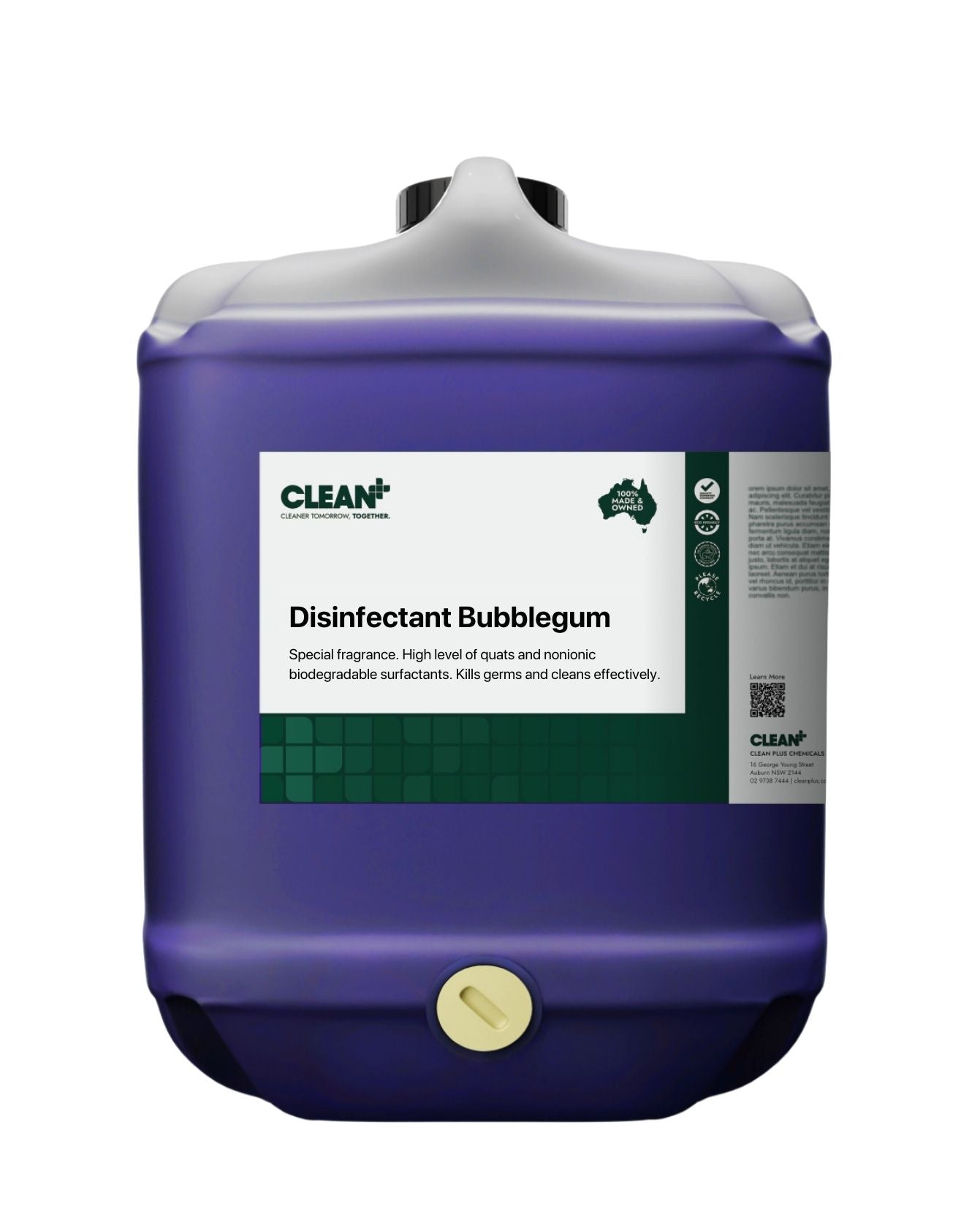 22203 CLEAN+ DISINFECTANT BUBBLEGUM / 20L