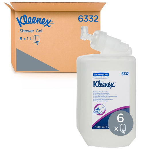 KC6332 Kleenex® KLEENEX ® Hair & Body Shower wash, 6 Cartridges / Case