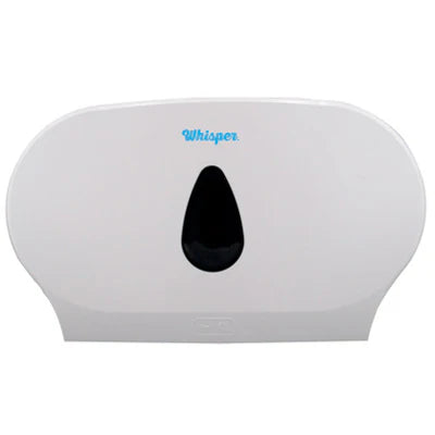 CD-8012A WHISPER DOUBLE JUMBO DISPENSER - WHITE 8/CTN SOLD PER EA