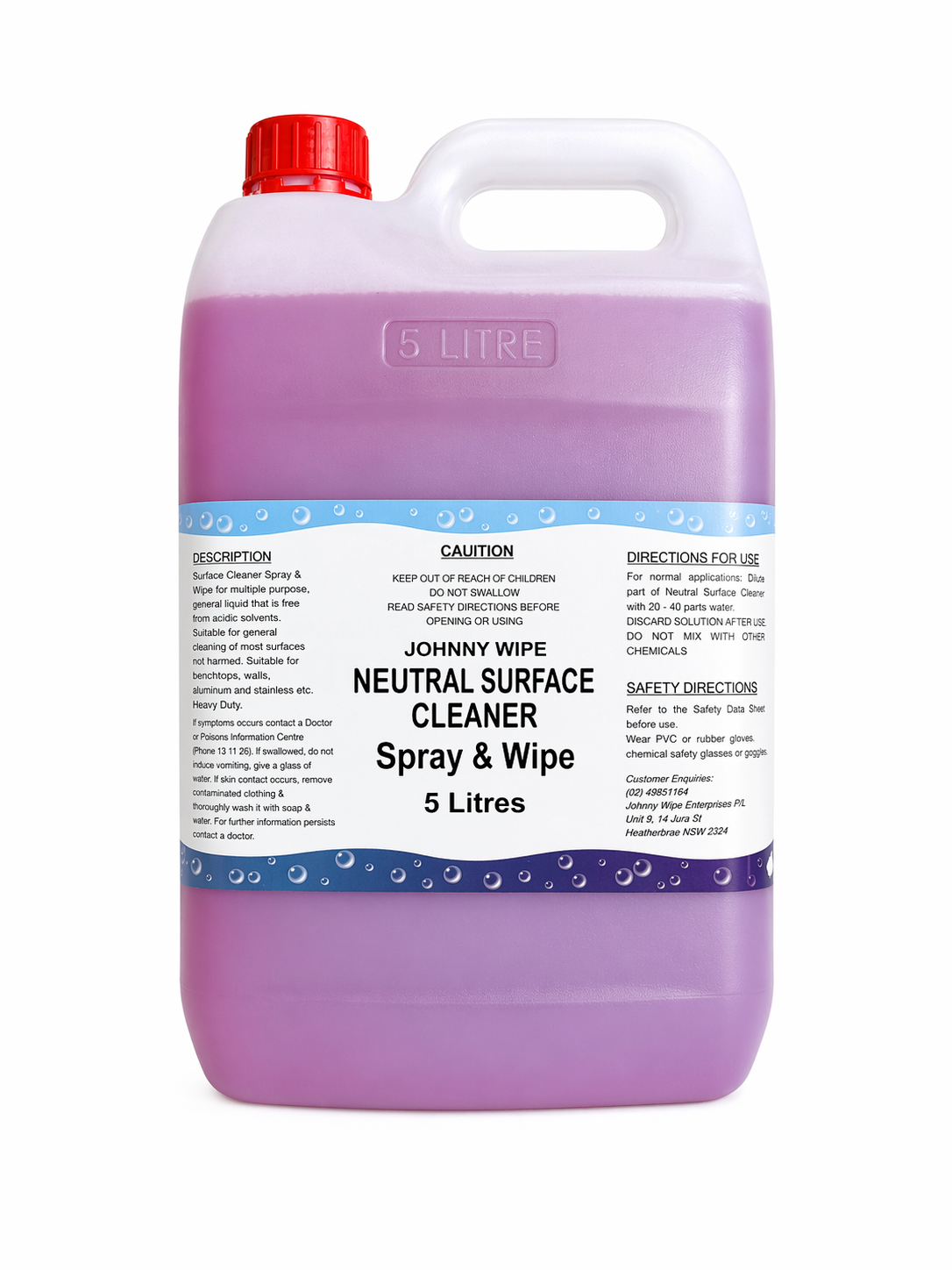 Johnny Wipe Neutral Surface Cleaner