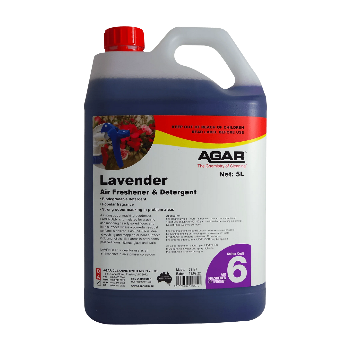 LAV5 AGAR LAVENDER 5L