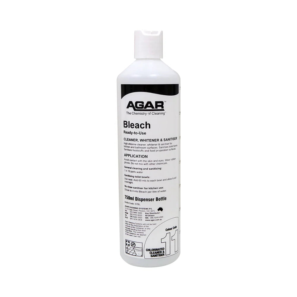 D7BL AGAR SQUIRT BOTTLE 750ML - BLEACH