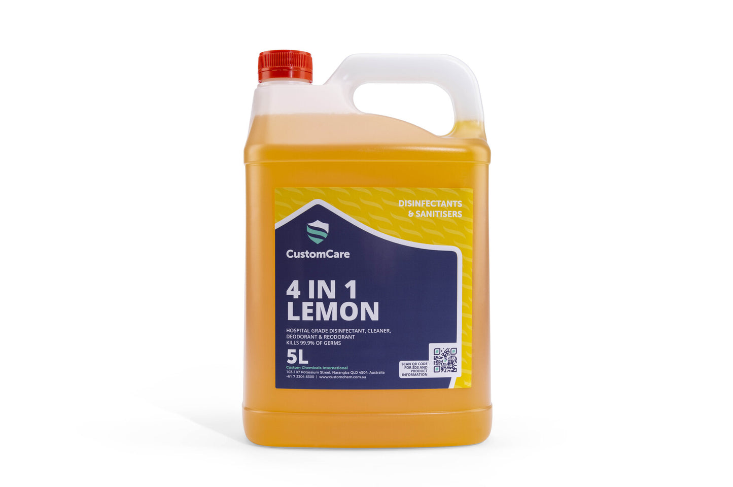 50629 Custom Care 4 in 1 Lemon Concentrated Detergent 5L