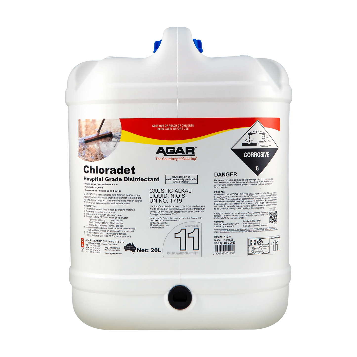 CH20 AGAR Chloradet 20L