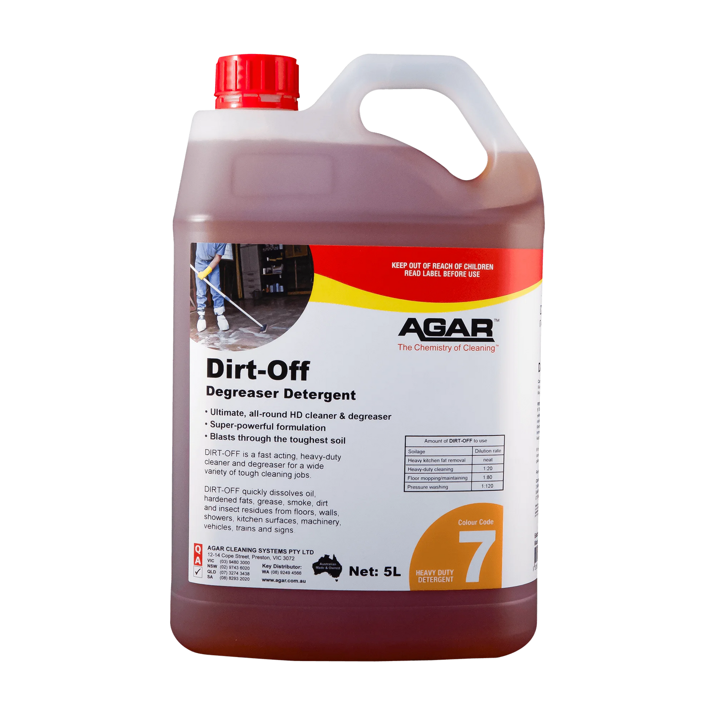 DIR5 AGAR Dirt-Off 5L