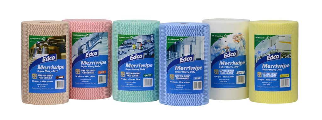56100 EDCO Merriwipe Super Heavy Duty Wipes Roll each