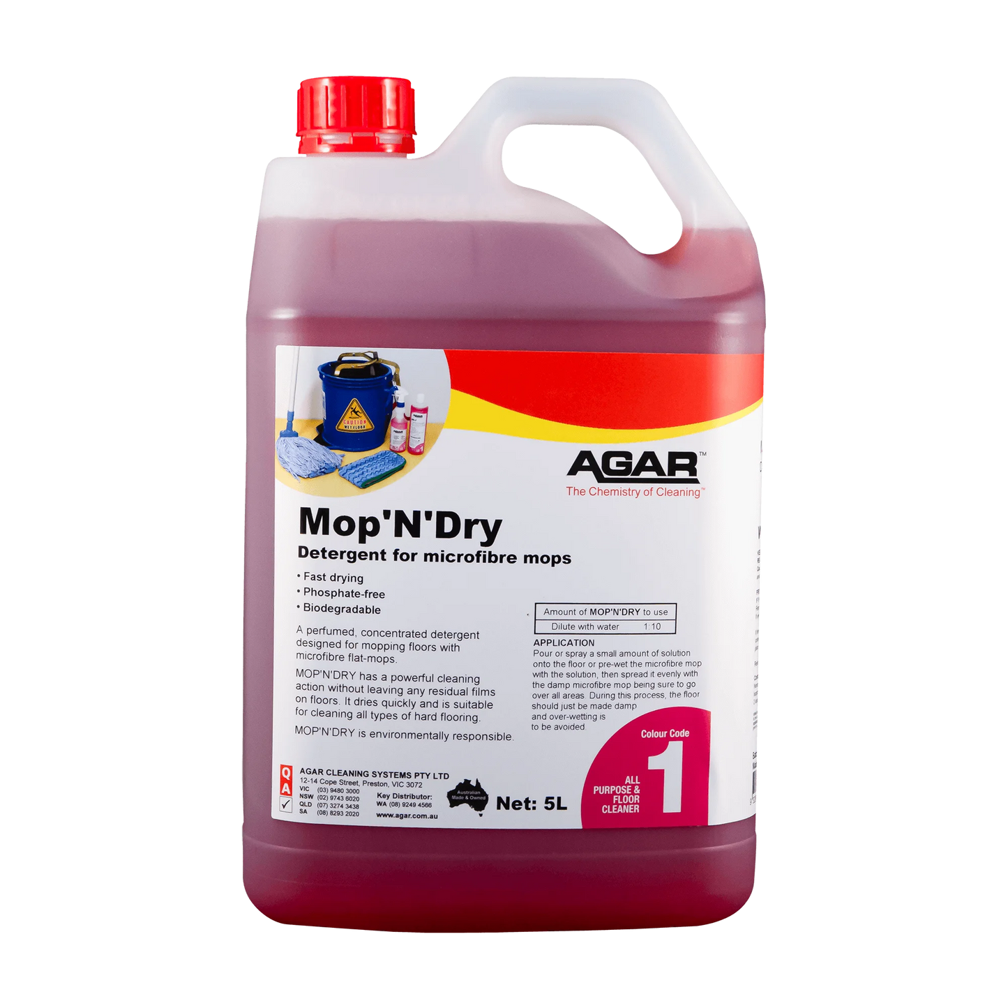MOPN5 AGAR MOP'N'DRY 5L