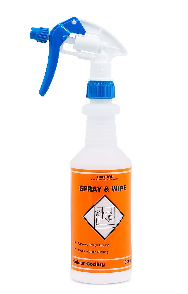 CC32008 SPRAY AND WIPE - COLOUR CODED 500 ML BOTTLE ONLY