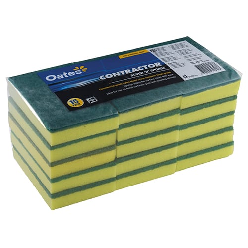 165853 Oates Contractor Scour 'n' Sponge 15pk
