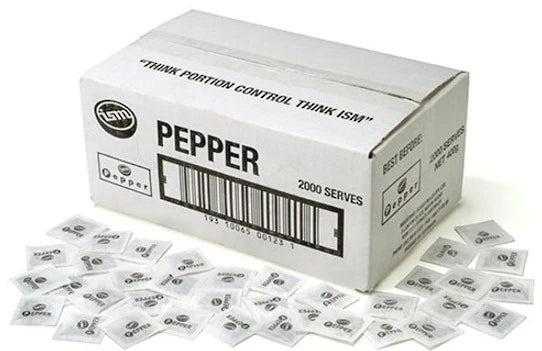 ISM Pepper Individual Pepper Sachets x 2000