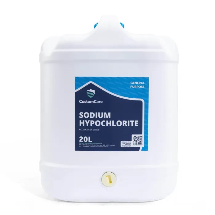 51711 Custom Care Sodium Hypochlorite 10% Bleach 20L