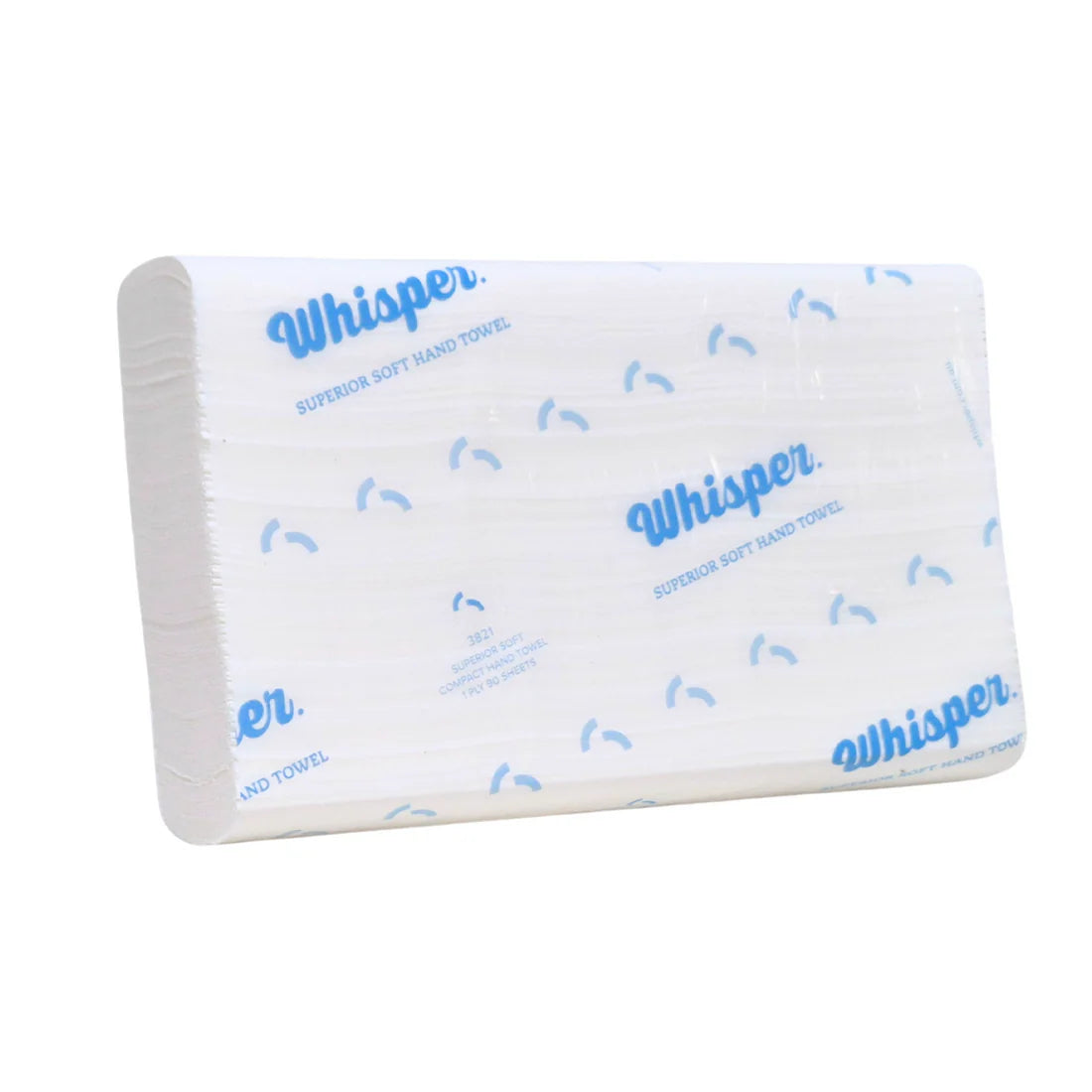 3821 WHISPER SUPERIOR SOFT COMPACT HAND TOWEL TAD 19 X 25CM 2160 SH/CTN