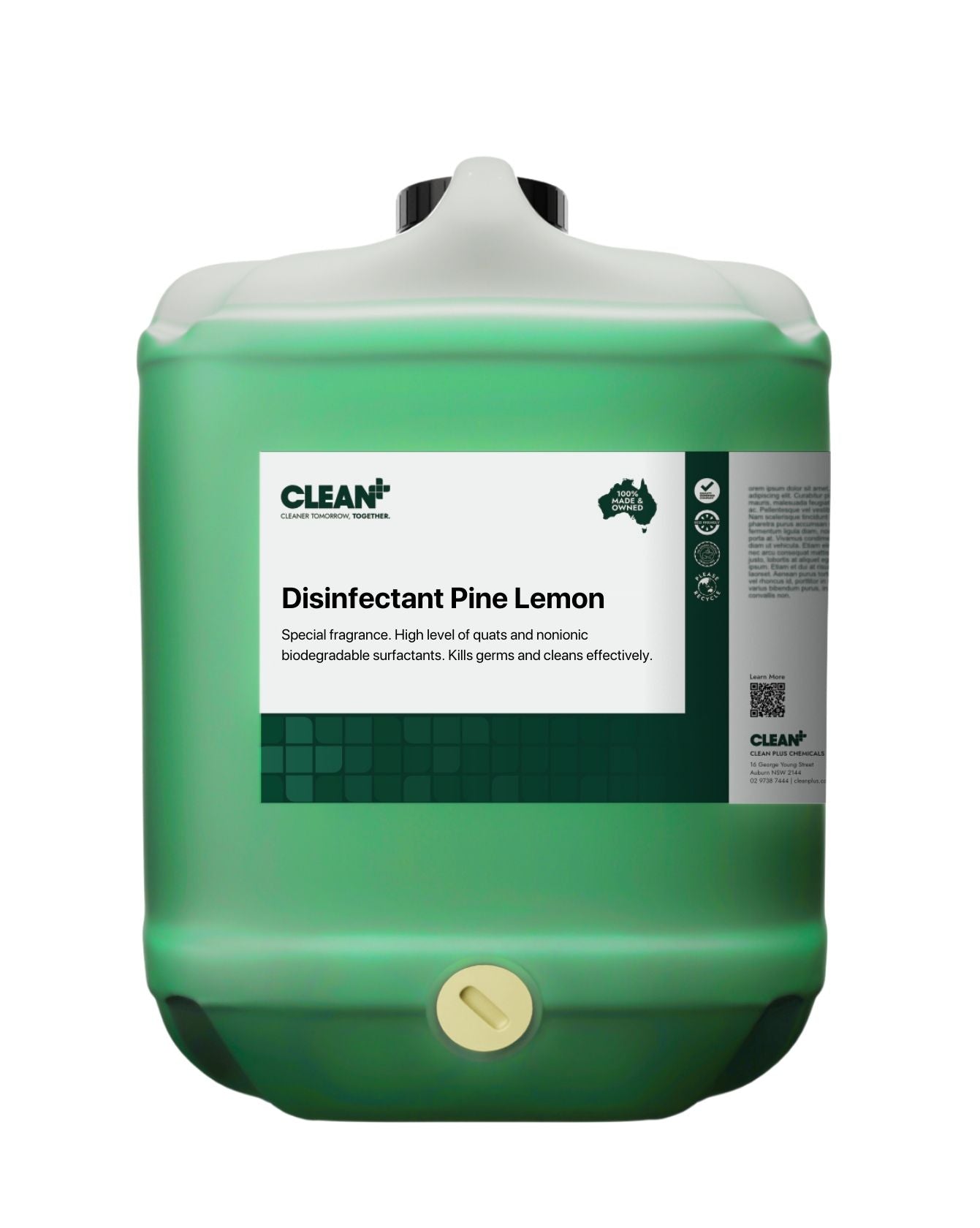 25503 CLEAN+ DISINFECTANT PINE LEMON / 20L