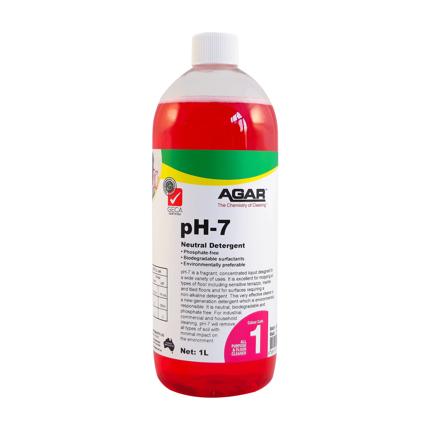 PH1 AGAR PH7 detergent 1L