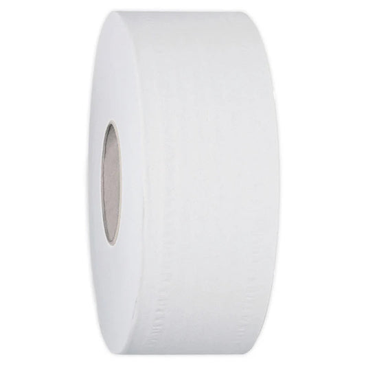 2722 WHISPER DELUXE JUMBO ROLL 2PLY 300M ROLLS 8.5CM 8/CTN