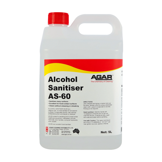 ALC5 AGAR ALCOHOL SANITISER AS-60 - 5L