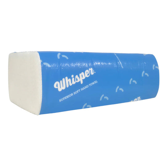 WHISPER SUPERIOR SOFT MULTIFOLD SLIM TOWEL TAD 21.5X23CM 3000/CTN