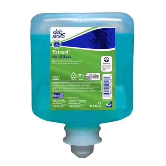HAB2LT DEB ESTESOL HAIR & BODY WASH 2LTR (PACK OF 4)