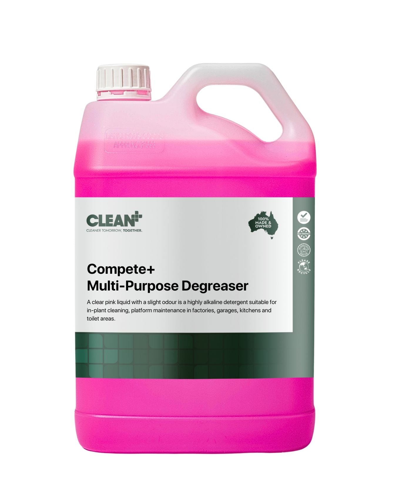391 CLEAN+ Compete+ Plus Multi Purpose Degreaser (DG Degreaser) 5L