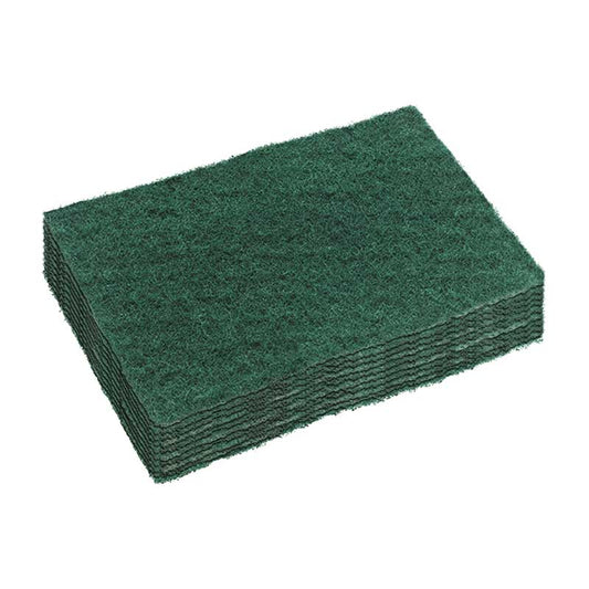 165847 EDCO #100 Green Scourer Pad 15cm x 10cm / 10 pack