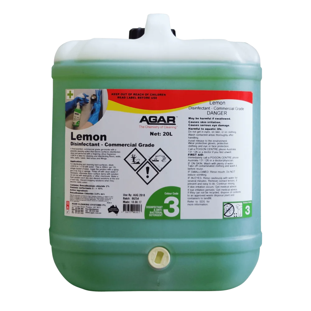 LE20 AGAR LEMON DISINFECTANT 20L