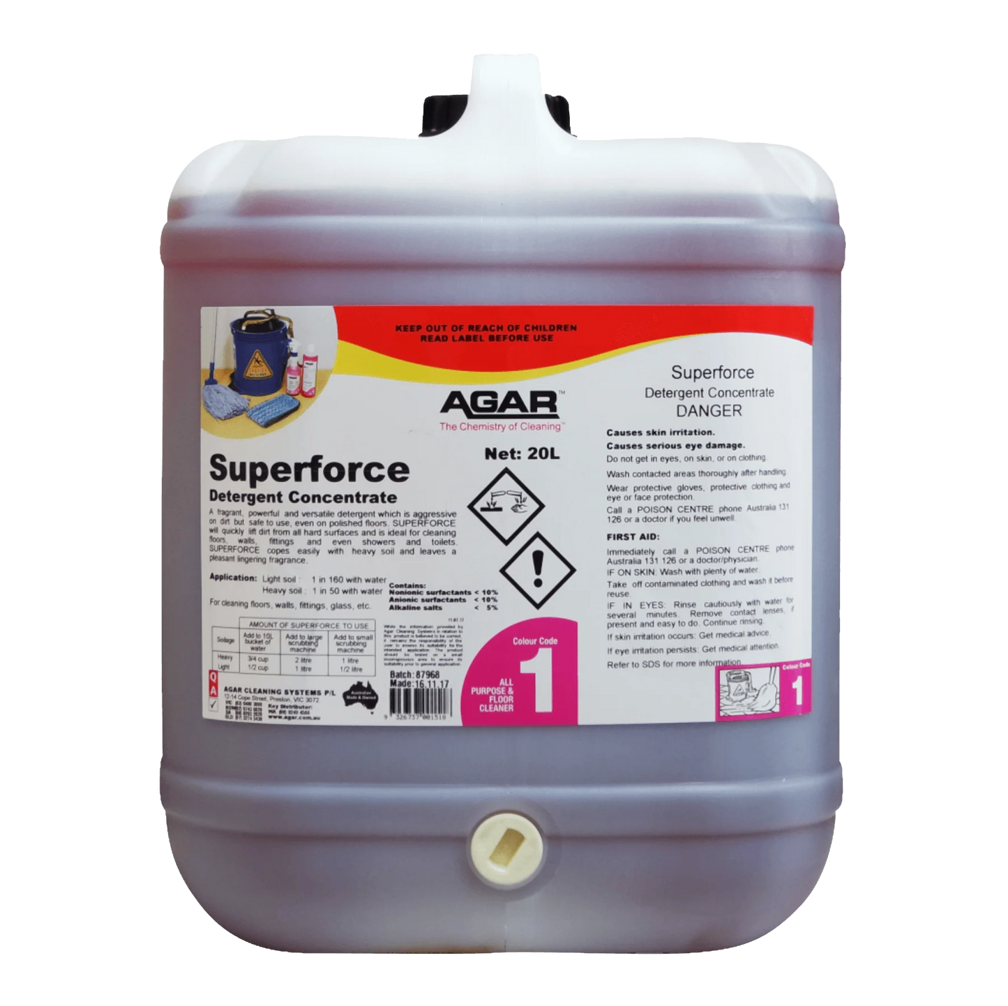 SUPF20 AGAR SUPERFORCE 20L