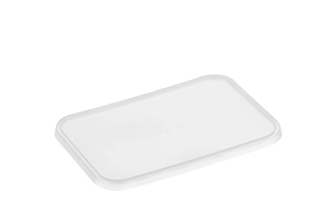 TLIDR-FG Rectangular Lid For Ribbed Containers 50/Slv - SLV