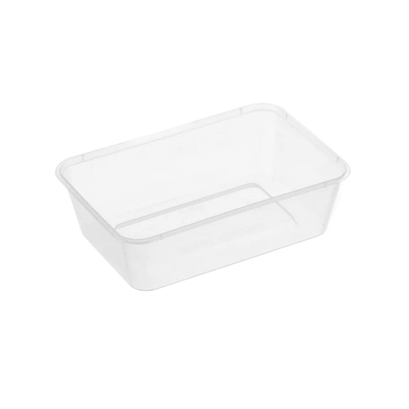 TCR500F 500ML FREEZER GRADE Rectangle Plastic Takeaway Food Container 500/Carton SLV