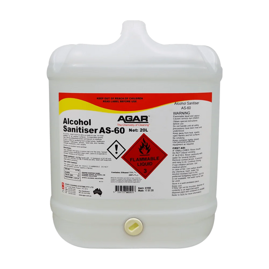 ALC20 AGAR ALCOHOL SANITISER AS-60 20L