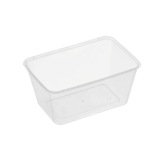TCR1000F 1000ML FREEZER GRADE Rectangle Plastic Takeaway Food Container 500/Carton