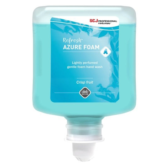 AZU1L Deb Refresh Azure Foam Cartridge / 6 x 1L Pods