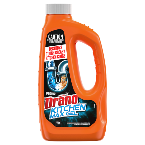 325222 Drano® Kitchen Max Gel Drain Cleaner 770mL x 3