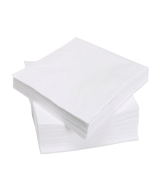 N24 White Napkin 2 Ply Cocktail Qtr Fold 2000pc/ctn