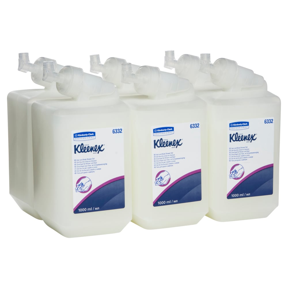 KC6332 Kleenex® KLEENEX ® Hair & Body Shower wash, 6 Cartridges / Case