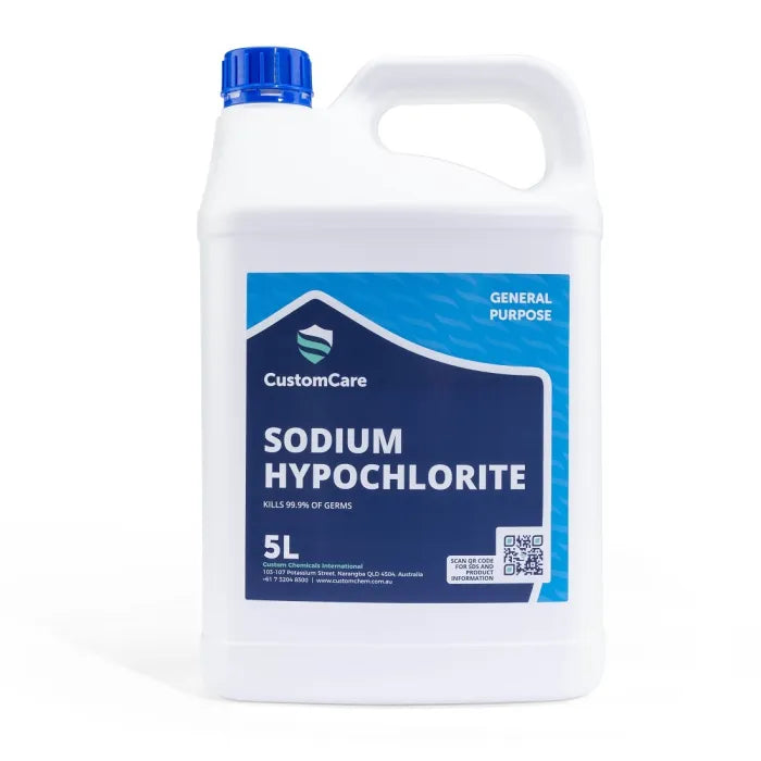 51719 Custom Care Sodium Hypochlorite 10% Bleach 5L