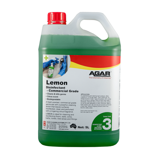 LE5 AGAR LEMON DISINFECTANT 5L