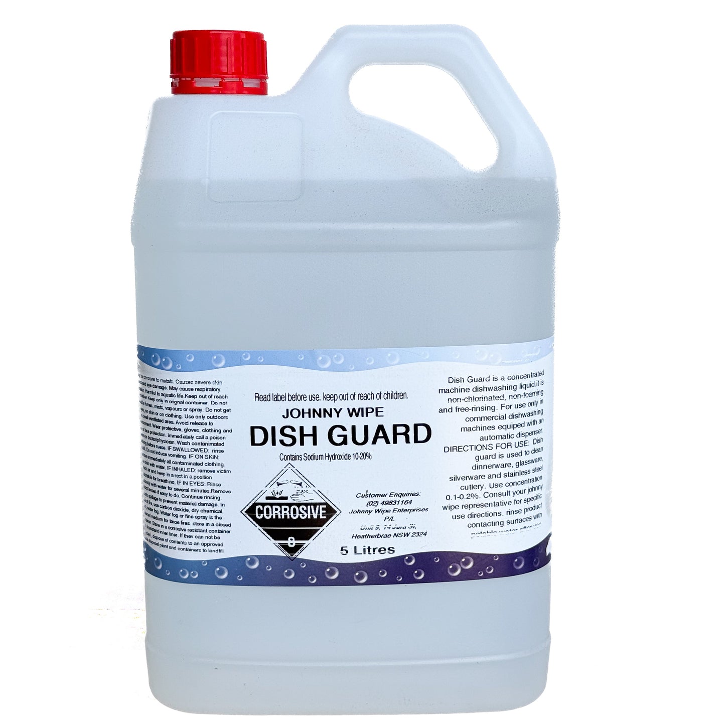 JWDG5 JOHNNY WIPE Dish Guard 20Lt