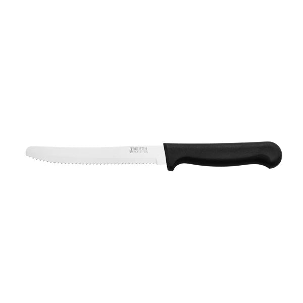 36604 Steak Knife Round Tip-Black Handle, 223Mm 12/Pkt